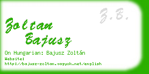 zoltan bajusz business card